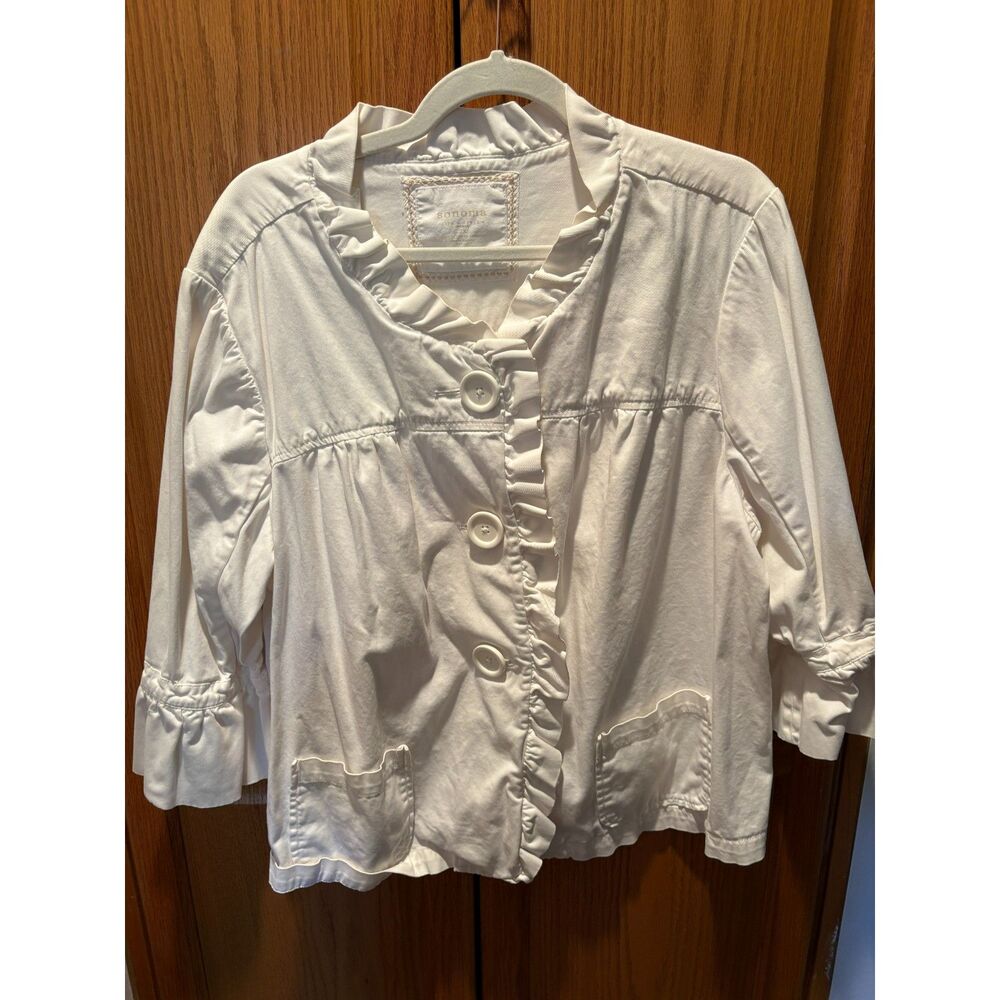 cute white Sonoma jacket women's 2xl